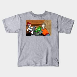 Quick Draw shot first Kids T-Shirt